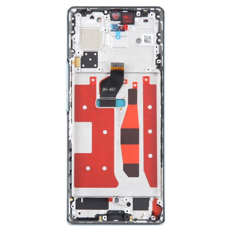 For Honor 70 5G FNE-AN00 FNE-NX9 OEM Grade S OLED Screen and Digitizer Assembly + Frame Repair Part (without Logo) - Green