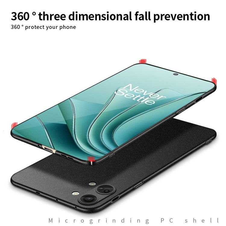 MOFI Shield Matte Series For OnePlus Ace 2V / Nord 3 5G Phone Case Matte Design Anti-Scratch Hard PC Cover - Black