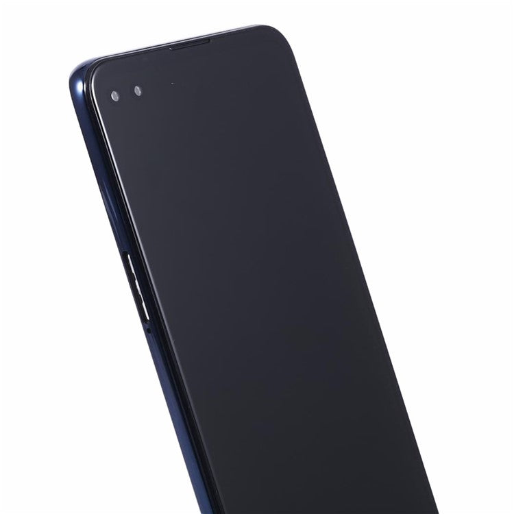 For Motorola Moto G 5G Plus XT2075 Grade B LCD Screen and Digitizer Assembly + Frame Replacement Part (without Logo) - Blue