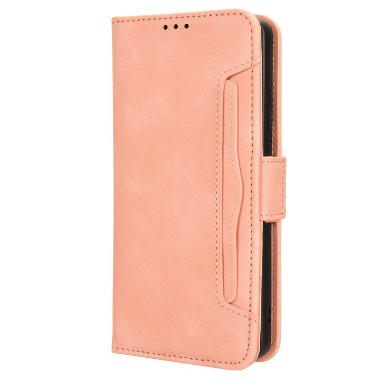 For Oppo A79 5G / A2 5G / OnePlus Nord N30 SE 5G Case Multiple Card Slots Leather Phone Wallet Cover - Pink