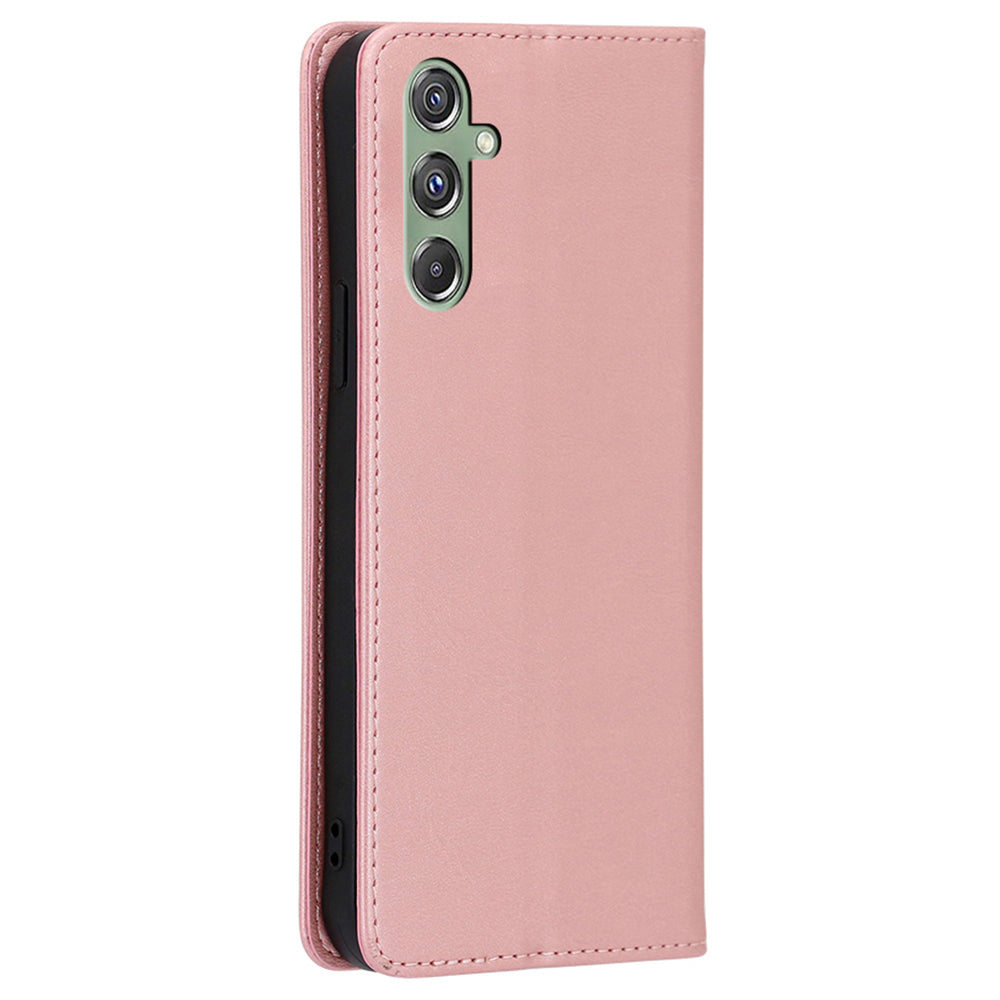 For Samsung Galaxy M34 5G / F34 5G Case Wallet Leather Stand Phone Cover - Rose Gold