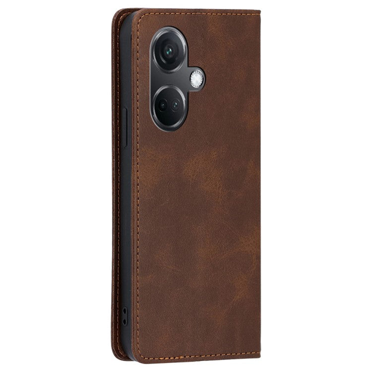 For OnePlus Nord CE3 5G Case Shockproof Leather Phone Cover - Brown