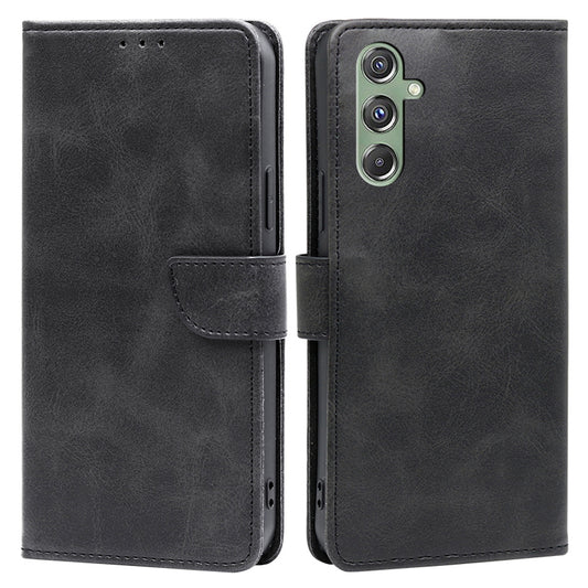 For Samsung Galaxy M34 5G /  F34 5G Case Shockproof Flip Folio PU Leather+TPU Phone Protector - Black