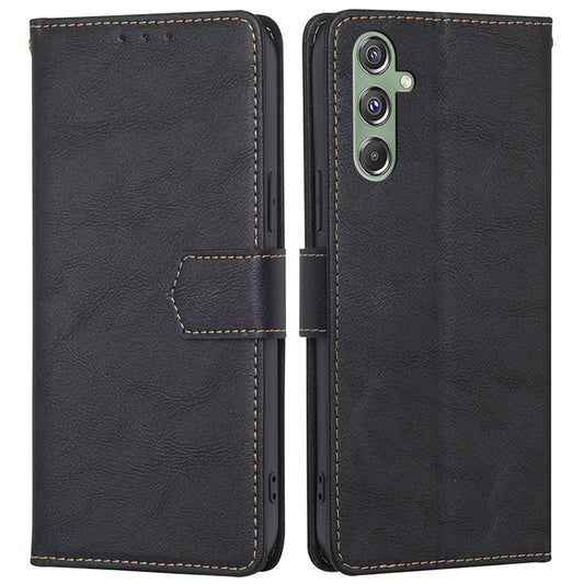 For Samsung Galaxy M34 5G / F34 5G Case RFID Blocking Leather Cover with Wallet Stand - Black