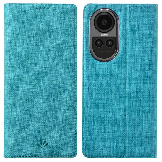 VILI DMX Series For Oppo Reno10 5G (Global) / Reno10 Pro 5G (Global) Case Card Holder Leather Cover - Blue