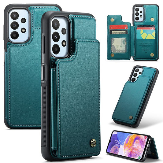 CASEME C22 Series For Samsung Galaxy A23 4G / A23 5G (Global Version) Phone Case RFID Blocking Litchi Texture Cover - Green