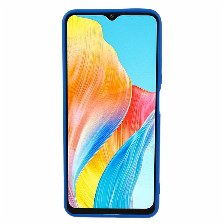 YX Series For Oppo A38 4G / A18 4G Case Lens Protection Matte TPU Cover (Precise Cutout) - Blue