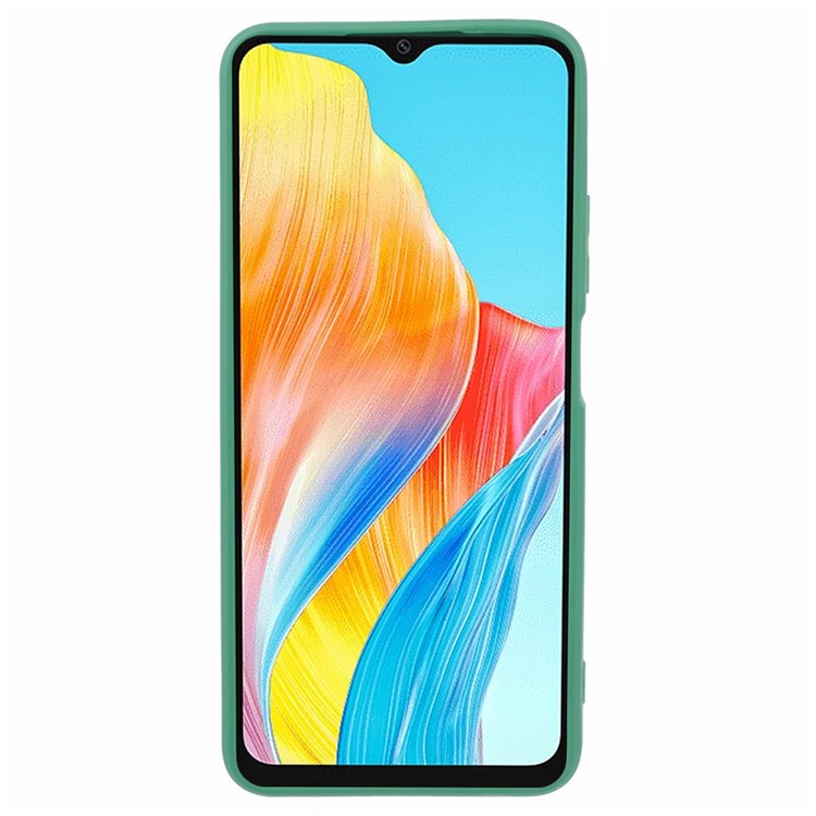 YX Series For Oppo A38 4G / A18 4G Case Lens Protection Matte TPU Cover (Precise Cutout) - Green