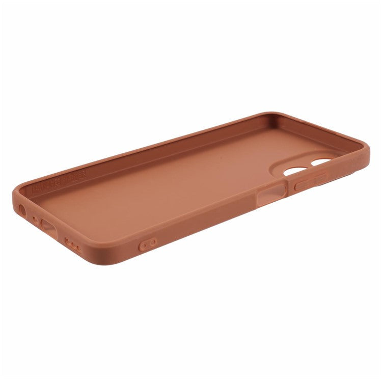 YX Series For Oppo A38 4G / A18 4G Case Lens Protection Matte TPU Cover (Precise Cutout) - Brown