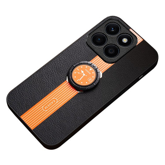 KADEM For Honor X8 5G / X6 4G / 70 Lite 5G / X6s 4G Case Kickstand Electroplating Phone Back Cover - Orange