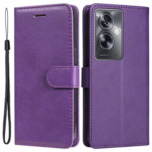 KT Leather Series-2 for Oppo A79 5G / A2 5G Case Magnetic PU Leather Phone Cover - Purple