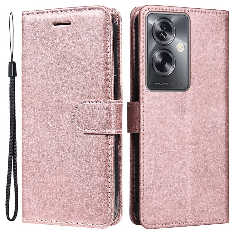 KT Leather Series-2 for Oppo A79 5G / A2 5G Case Magnetic PU Leather Phone Cover - Rose Gold