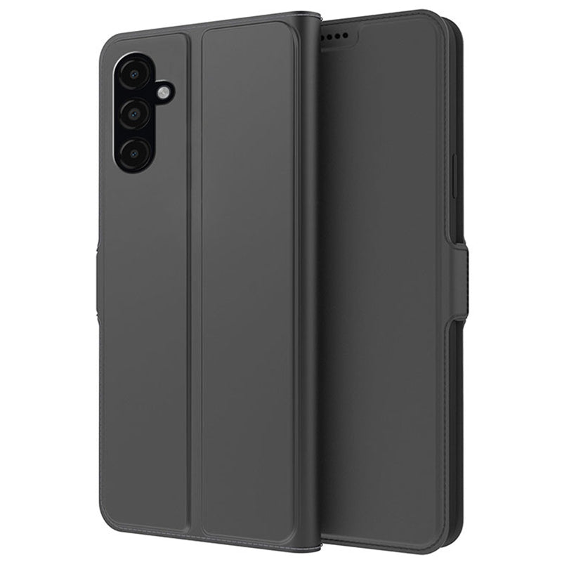 For Samsung Galaxy F34 5G / M34 5G Phone Case Card Slot Stand Leather Cover - Black