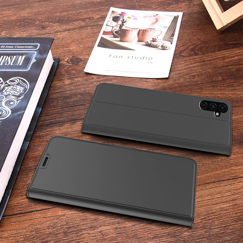 For Samsung Galaxy F34 5G / M34 5G Phone Case Card Slot Stand Leather Cover - Black