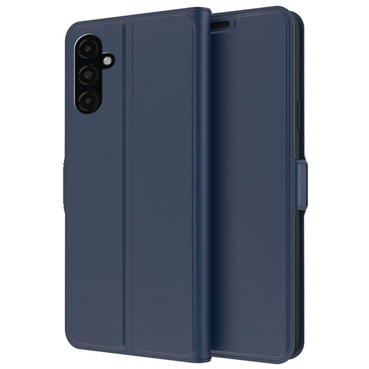 For Samsung Galaxy F34 5G / M34 5G Phone Case Card Slot Stand Leather Cover - Blue