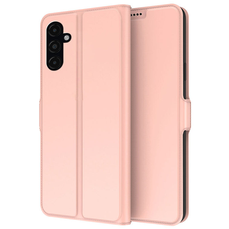 For Samsung Galaxy F34 5G / M34 5G Phone Case Card Slot Stand Leather Cover - Rose Gold