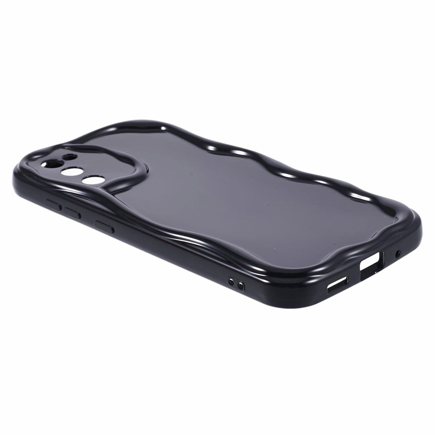 YX Series For For Samsung Galaxy S20 FE 5G / S20 FE / S20 FE 2022 / S20 Lite Case Creative Wave Shape TPU Precise Cutout Phone Shell - Black