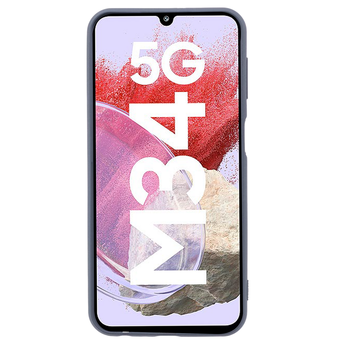 For Samsung Galaxy M34 5G / F34 5G Case TPU Double-Sided Matte Phone Shell Cover - Grey