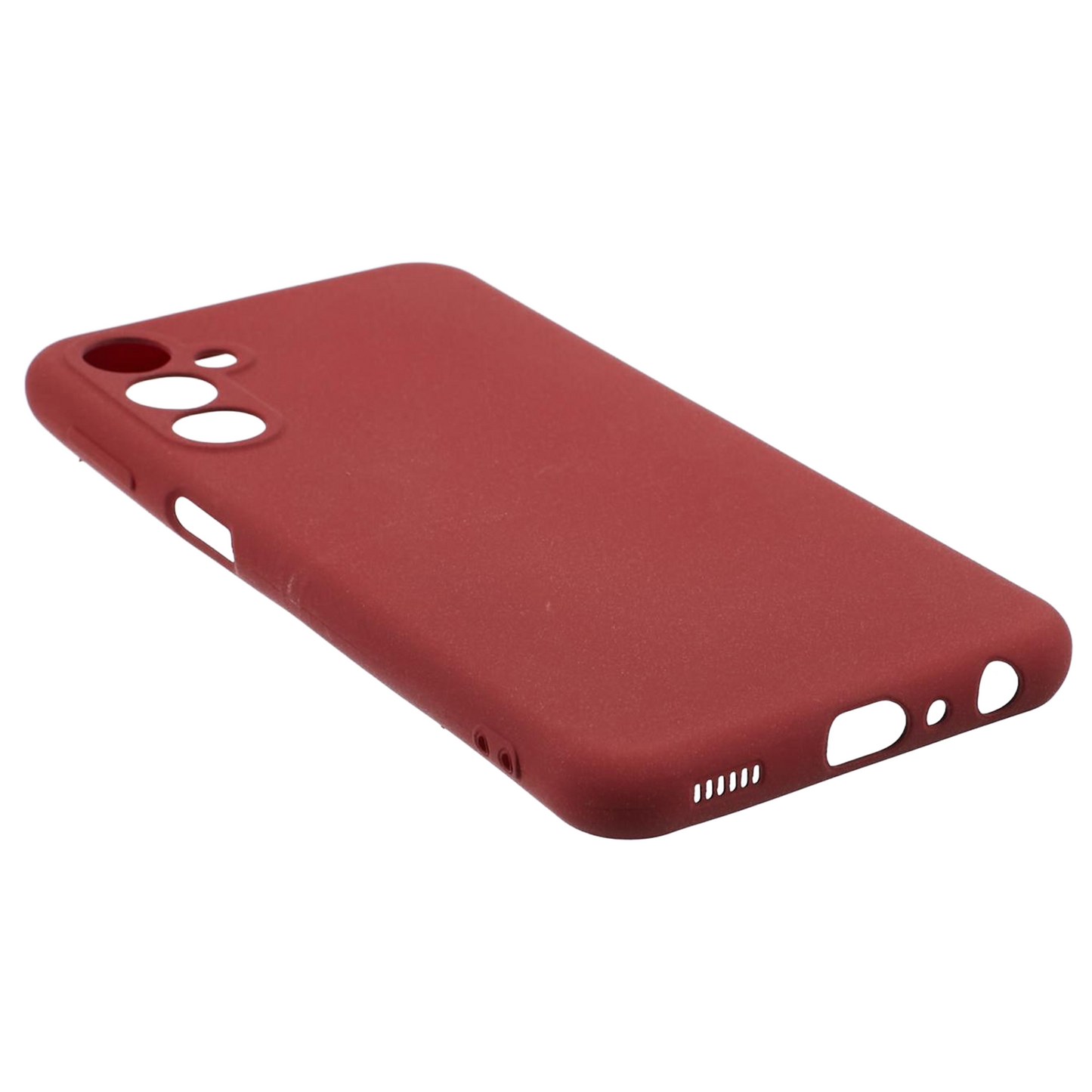 For Samsung Galaxy M34 5G / F34 5G Case TPU Double-Sided Matte Phone Shell Cover - Wine Red