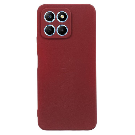 For Honor X8 5G Case Anti-fingerprint Double-Sided Matte TPU Phone Back Cover - Wine Red