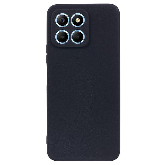 For Honor X8 5G Case Anti-fingerprint Double-Sided Matte TPU Phone Back Cover - Black