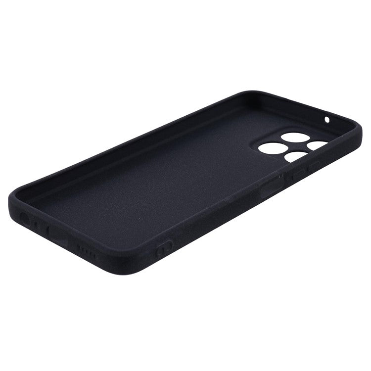 For Honor X8 5G Case Anti-fingerprint Double-Sided Matte TPU Phone Back Cover - Black