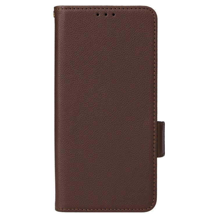For Oppo A79 5G / A2 5G / OnePlus Nord N30 SE 5G Cover PU Leather Wallet Anti-Scratch Cell Phone Case with Strap - Brown