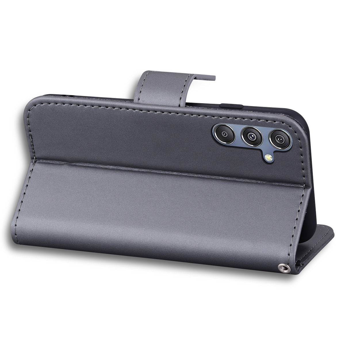 For Samsung Galaxy M34 5G / F34 5G Cartoon Animal Pattern Wallet Leather Cover Cell Phone Cases - Grey