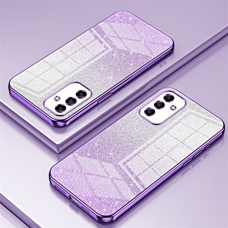 TPU Cover for Samsung Galaxy A05s 4G Precise Cutout Electroplating Cell Phone Case - Purple