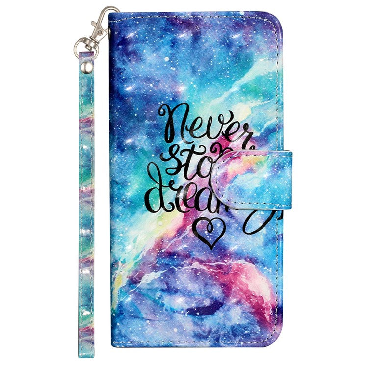 For Samsung Galaxy A35 5G Case 3D Pattern Print Leather Wallet Cellphone Cover - Starry Sky
