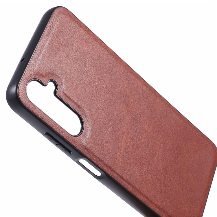 For Samsung Galaxy A05s 4G Phone Cover Retro PU Leather+TPU+PC Case - Brown