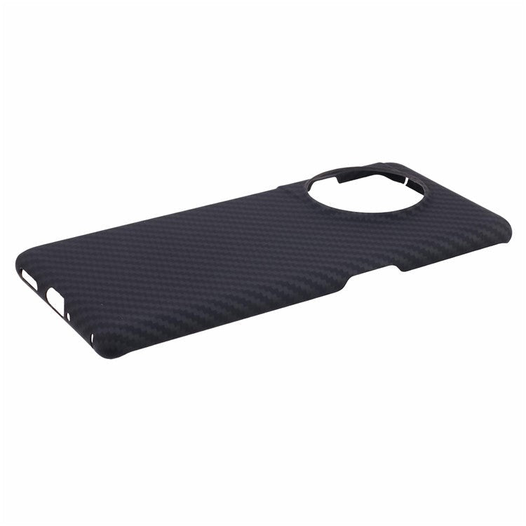 For OnePlus Ace 2 5G / 11R 5G 1500D Coarse Texture Cover Aramid Fiber Cell Phone Case with Big Lens Cutout - Black
