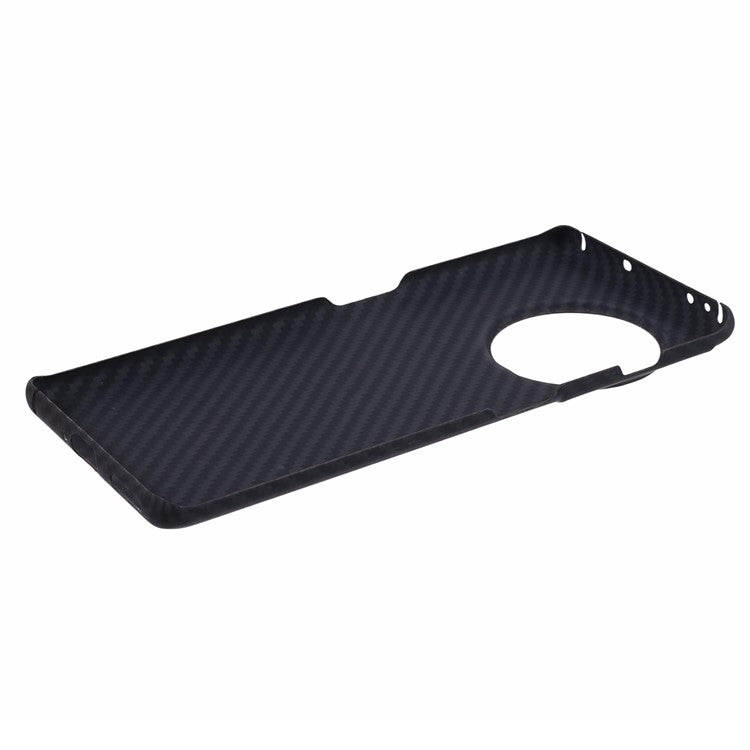 For OnePlus Ace 2 5G / 11R 5G 1500D Coarse Texture Cover Aramid Fiber Cell Phone Case with Big Lens Cutout - Black