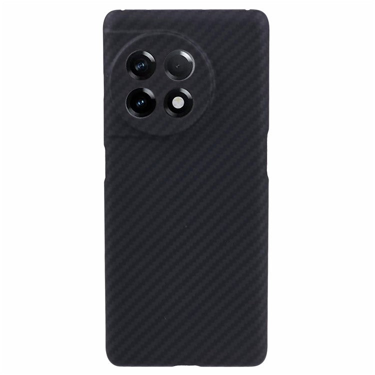 Slim Phone Shell for OnePlus Ace 2 5G / 11R 5G Case 1500D Coarse Texture Precise Lens Cutout Black Aramid Fiber Cover