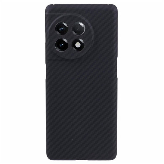 Slim Phone Shell for OnePlus Ace 2 5G / 11R 5G Case 1500D Coarse Texture Precise Lens Cutout Black Aramid Fiber Cover