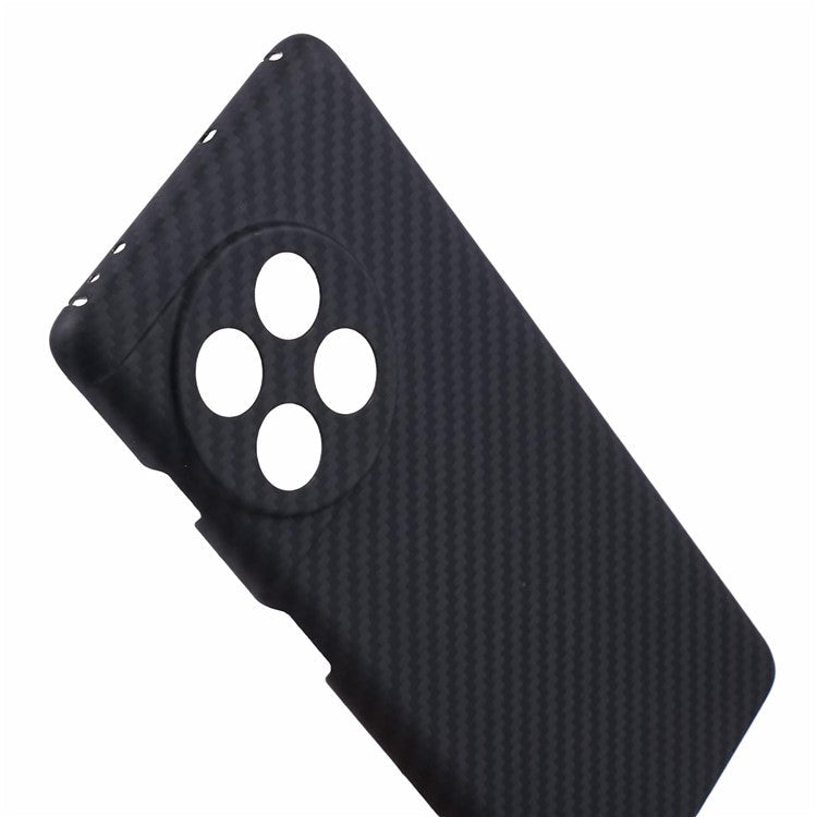Slim Phone Shell for OnePlus Ace 2 5G / 11R 5G Case 1500D Coarse Texture Precise Lens Cutout Black Aramid Fiber Cover