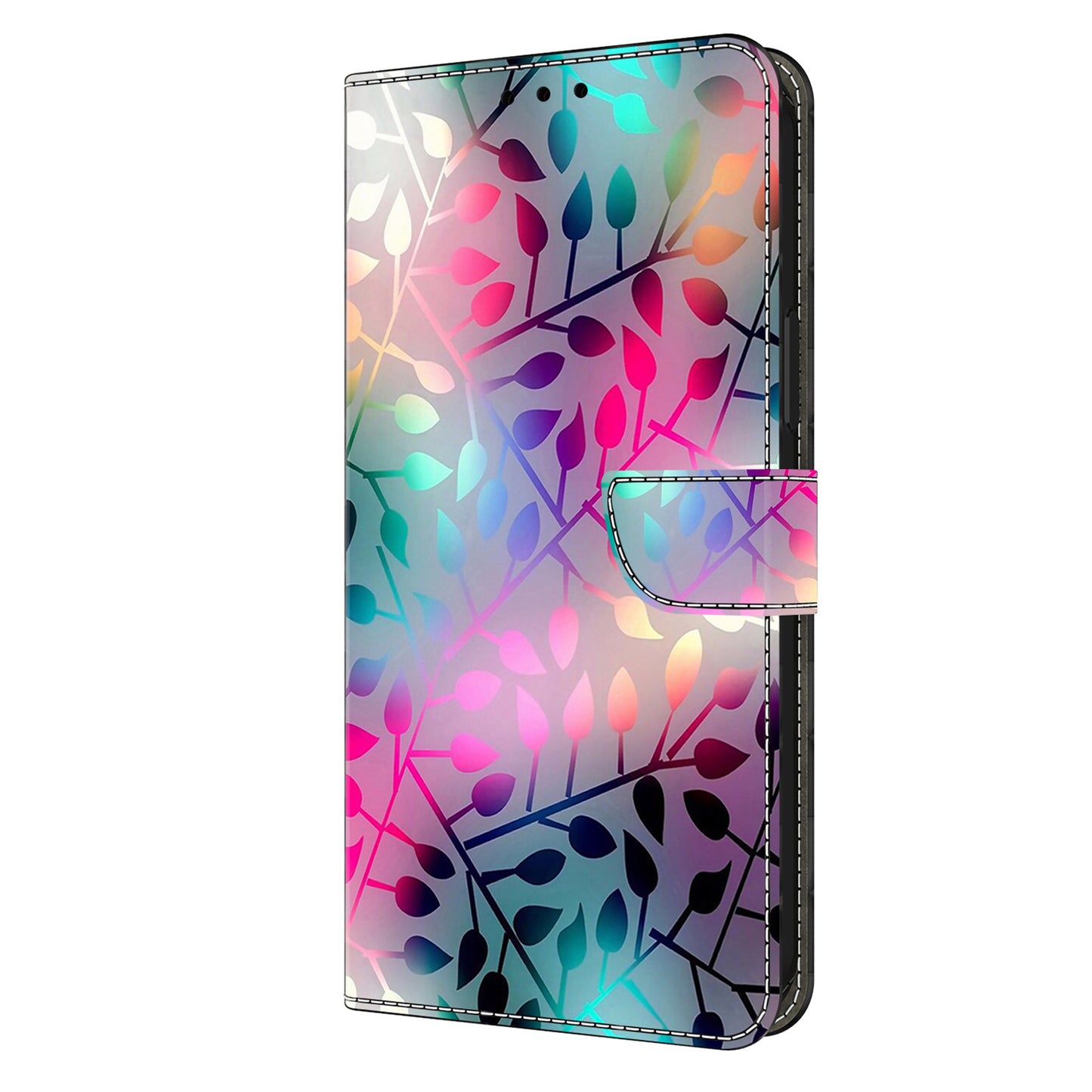 For Samsung Galaxy S24 Ultra Case Anti-fall PU Leather+TPU 3D Pattern Phone Guard Cover - Maple Leaf