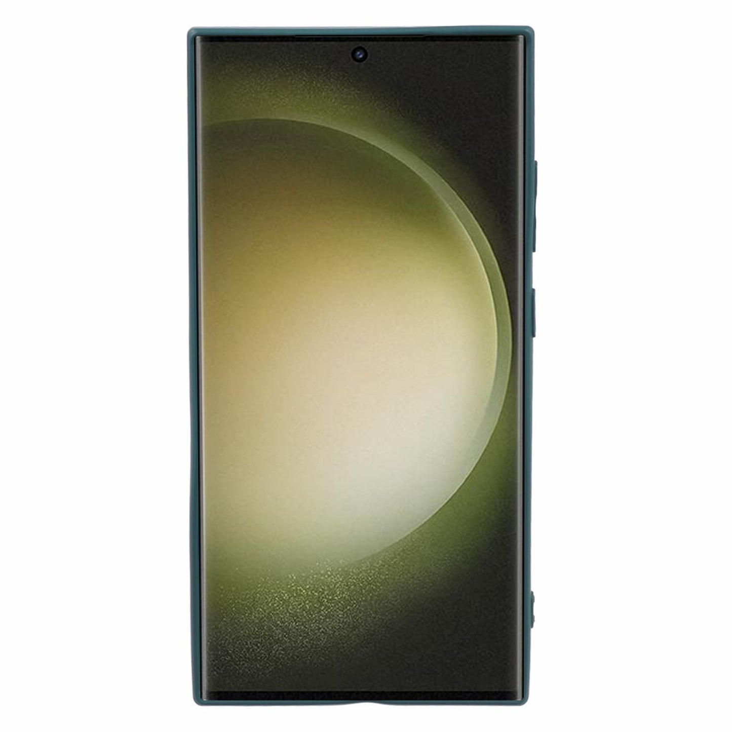 For Samsung Galaxy S24 Ultra TPU Case Soft Fiber Lining Drop Protection Phone Cover - Army Green
