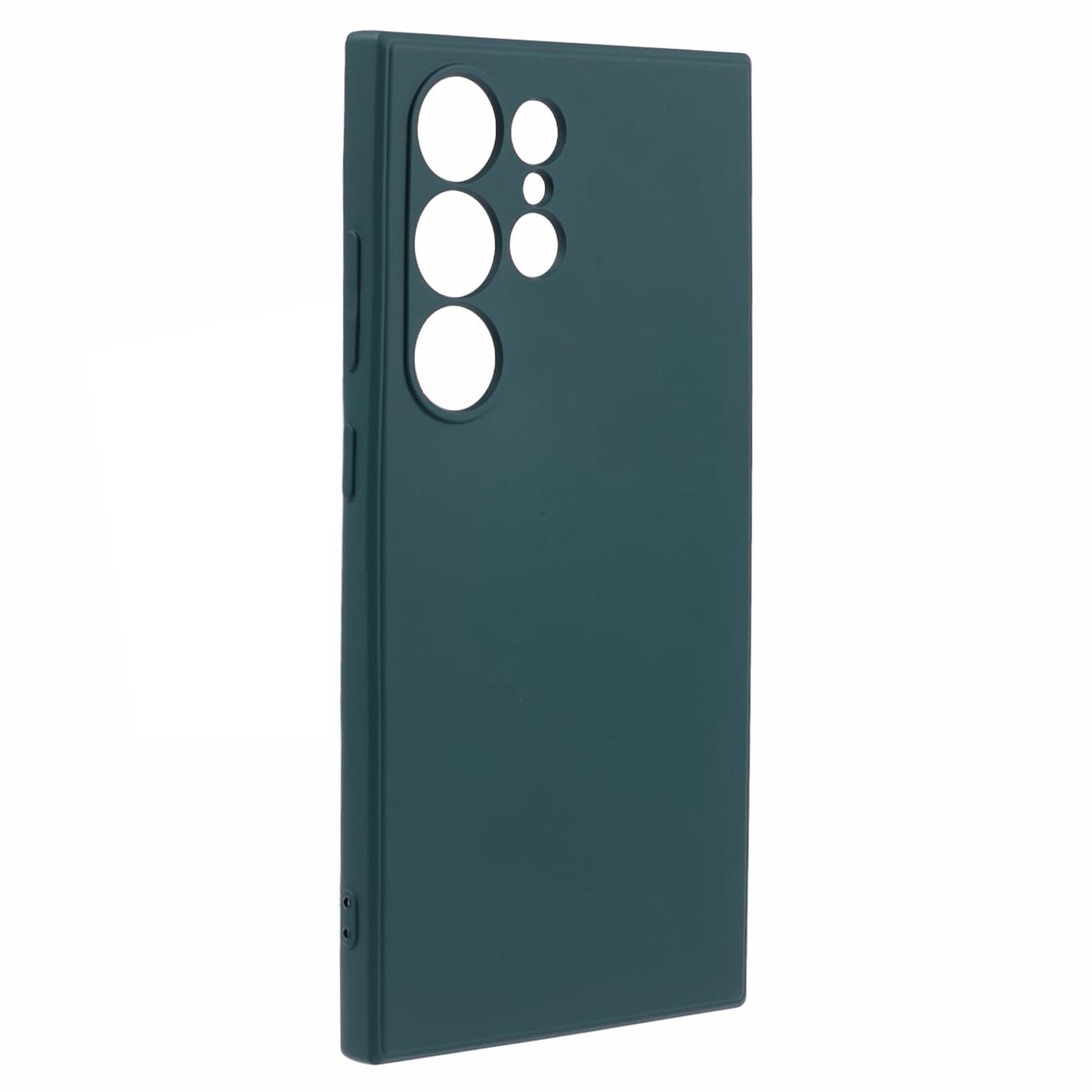 For Samsung Galaxy S24 Ultra TPU Case Soft Fiber Lining Drop Protection Phone Cover - Army Green