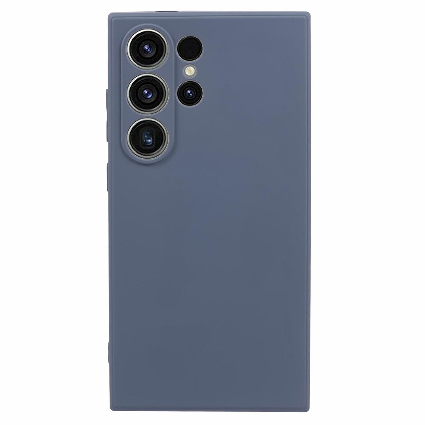 For Samsung Galaxy S24 Ultra TPU Case Soft Fiber Lining Drop Protection Phone Cover - Lavender Grey