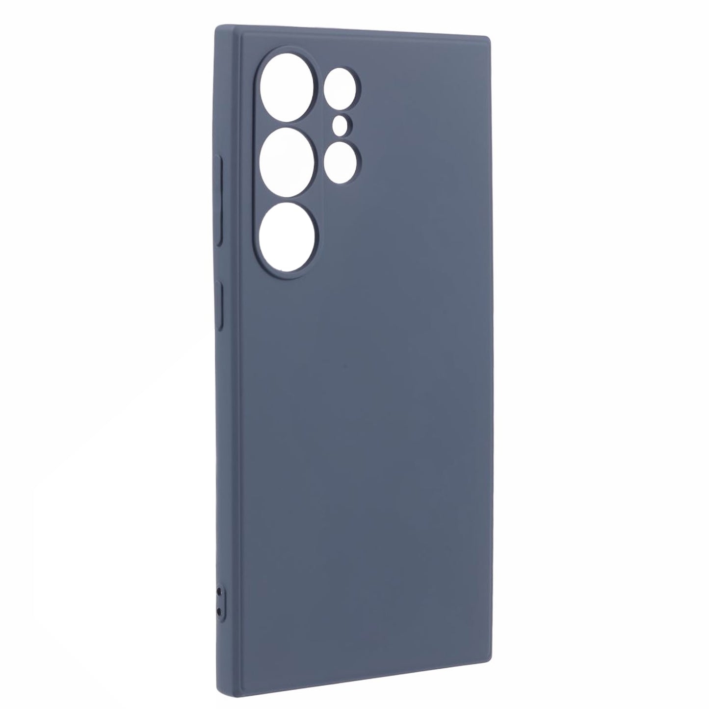 For Samsung Galaxy S24 Ultra TPU Case Soft Fiber Lining Drop Protection Phone Cover - Lavender Grey