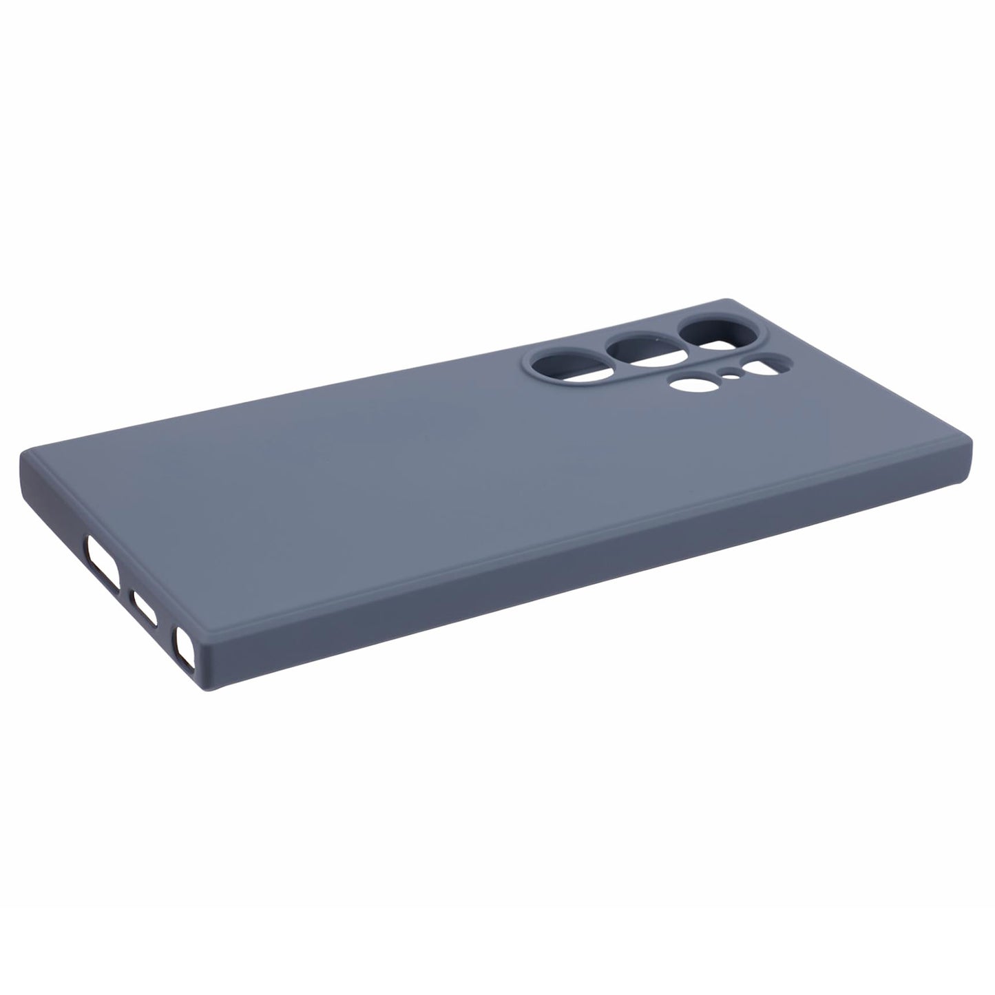 For Samsung Galaxy S24 Ultra TPU Case Soft Fiber Lining Drop Protection Phone Cover - Lavender Grey