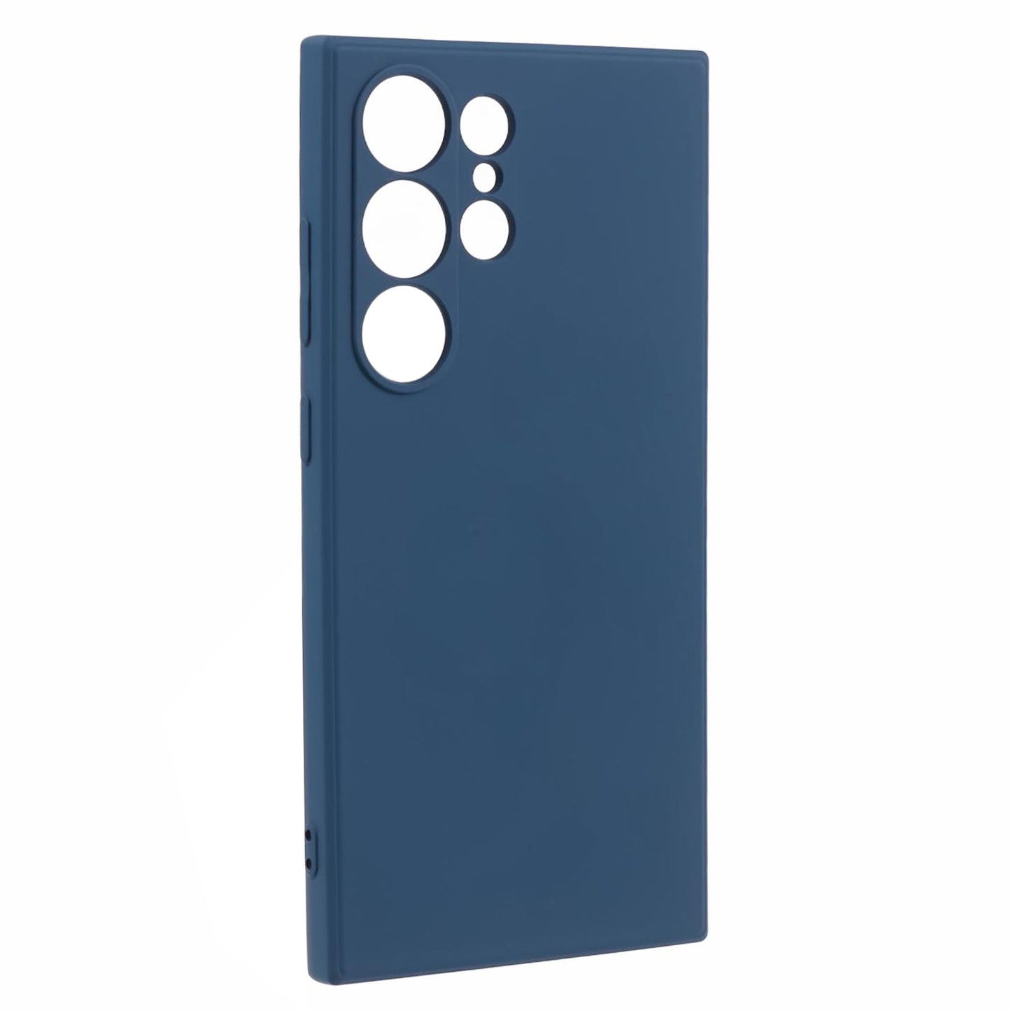 For Samsung Galaxy S24 Ultra TPU Case Soft Fiber Lining Drop Protection Phone Cover - Sapphire