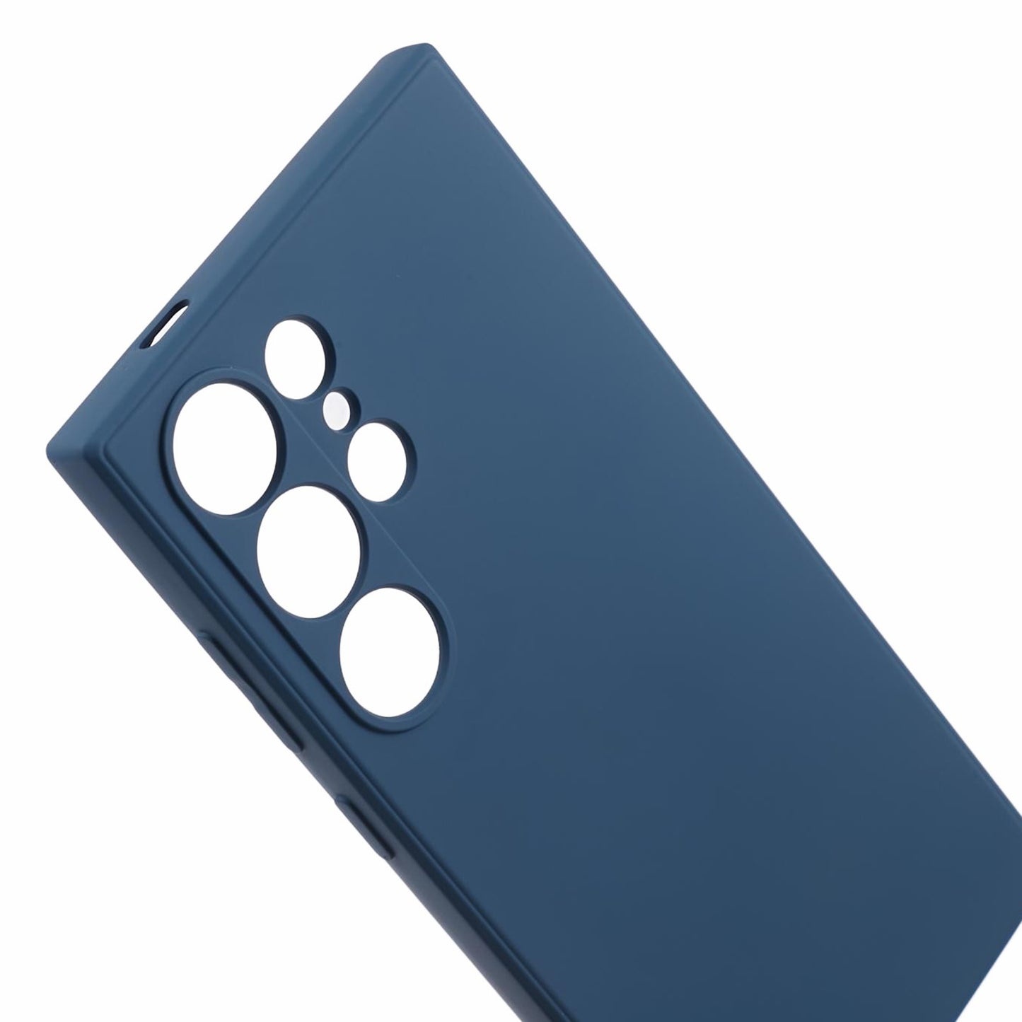 For Samsung Galaxy S24 Ultra TPU Case Soft Fiber Lining Drop Protection Phone Cover - Sapphire