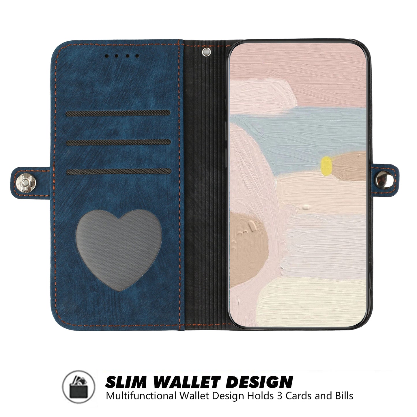 YX0020 For Samsung Galaxy S24 Ultra Case PU Leather Stand Flip Phone Cover - Sapphire