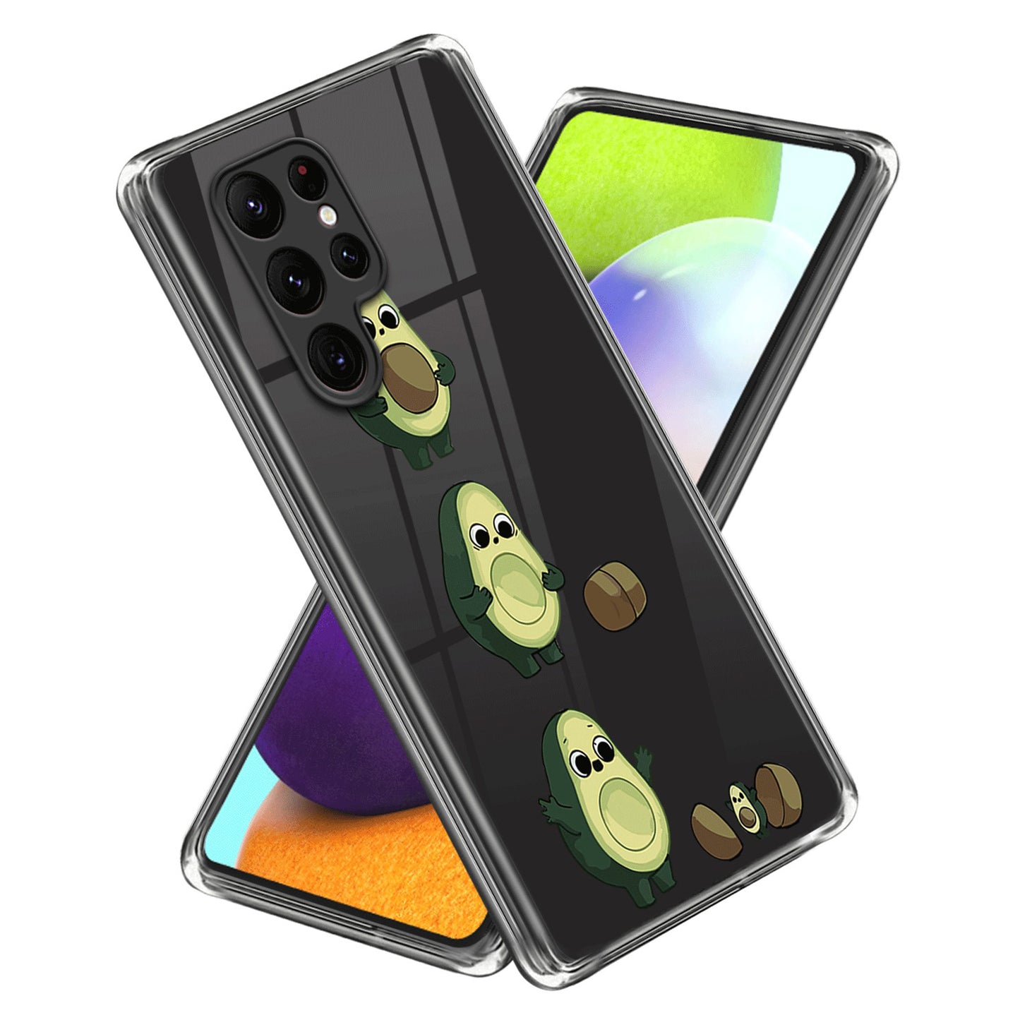 For Samsung Galaxy S24 Ultra Pattern Phone Case TPU Shock Protective Cover - Avocado