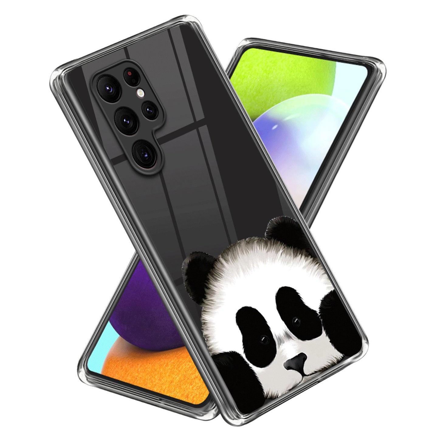 For Samsung Galaxy S24 Ultra Pattern Phone Case TPU Shock Protective Cover - Cute Panda