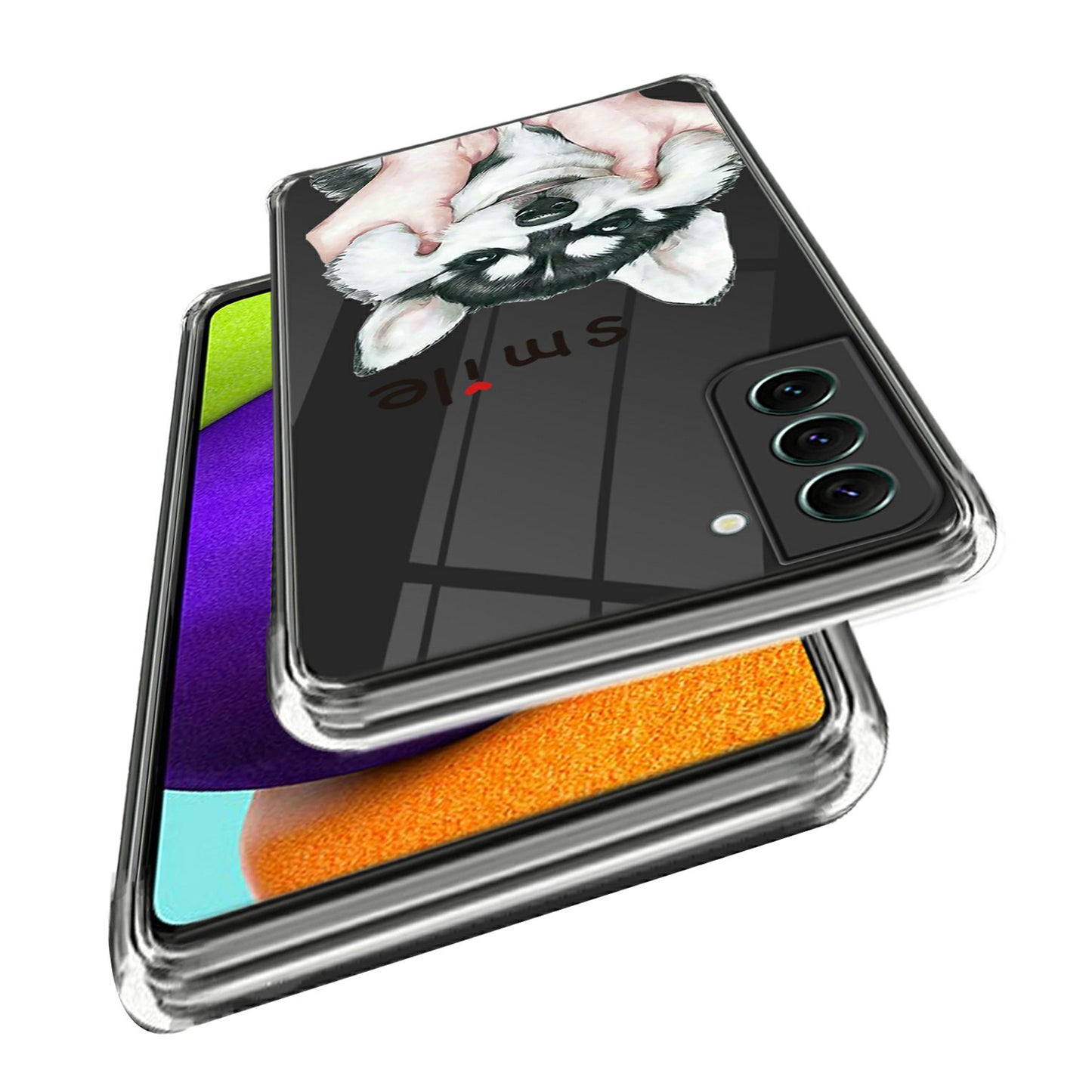 For Samsung Galaxy S24 Phone Case Pattern Printed Design TPU Back Cover - Smile Husky