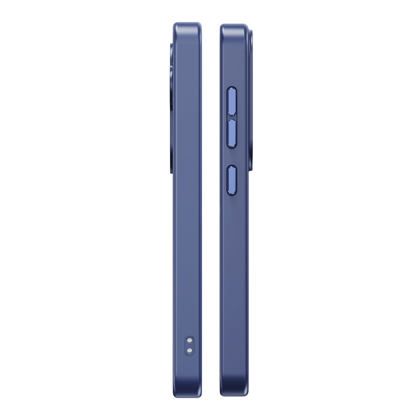 For Samsung Galaxy S24+ Kickstand Clear Case Anti-Drop TPU+Acrylic Phone Cover Compatible with MagSafe - Blue