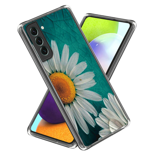 For Samsung Galaxy S24 Phone Case IMD Pattern Printing Phone TPU Cover - Daisy